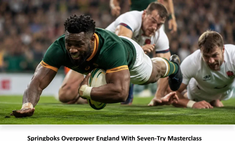 Springboks Overpower England With Seven-Try Masterclass in Nations Championship Opener
